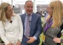 Deb Cooper chats with Katie and Adam Bernardin at Westminster 2024