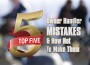 F Top 5 Owner-Handler Mistakes F Top 5 Owner-Handler Mistakes