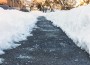 Winter,Road,With,Salt,For,Melting,Snow,Near,Townhouses Winter,Road,With,Salt,For,Melting,Snow,Near,Townhouses